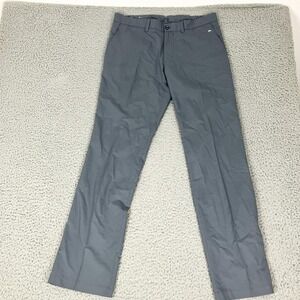 J.Lindeberg Pants Mens 33x34 Gray Golf Performance Slim Fit Chino Casual